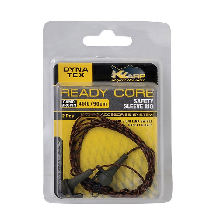 Короповий монтаж K-KARP DT READY-CORE *SLEEVE RIG коричневий 90см 2шт.