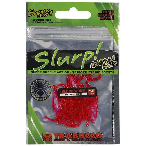 Силіконовий мотиль, личинка комара TRABUCCO Slurp Blood Worm