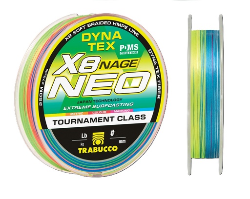 Плетений шнур Trabuco DYNA-TEX X8 NEO NAGE SURF 250м